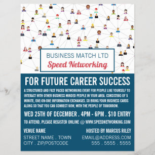 Community Design, Speed Networking Event Advert Flyer