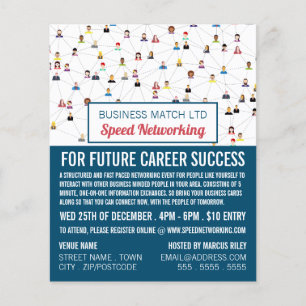 Community Design, Speed Networking Event Advert Flyer