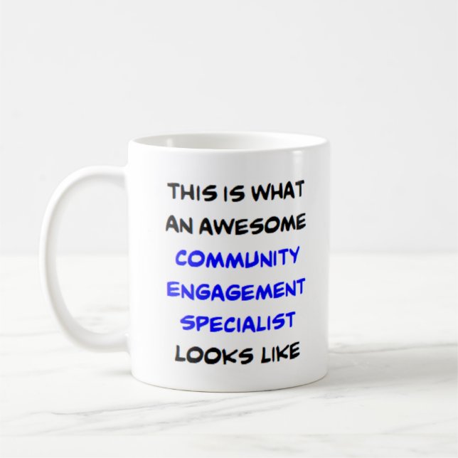 community engagement specialist, awesome coffee mug (Left)