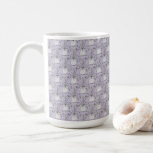 Community flowers lavender coffee mug