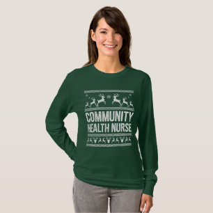 Community Health Nurse Ugly Christmas Sweater