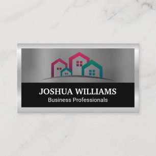 Community   Homes   Silver Border Business Card