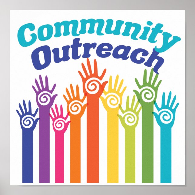 Community Outreach Services Program Helping Hands Poster (Front)