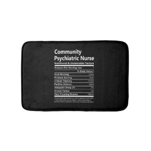 Community Psychiatric Nurse - Nutritional And Unde Bath Mat