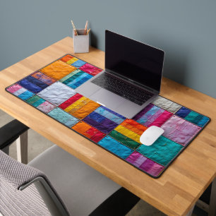 Community Quilt of Unity and Diversity Desk Mat