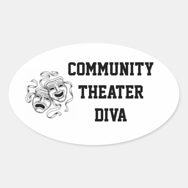 Community Theatre Diva Sticker (Front)