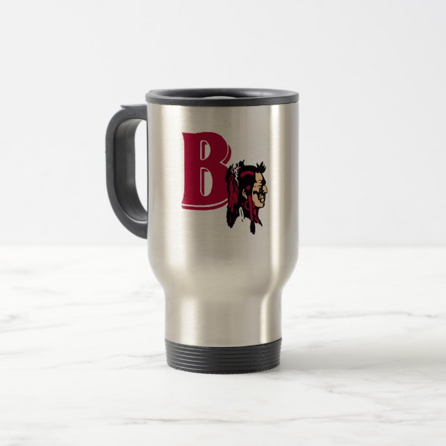 Commuter Mug:  Bethel Braves (00103) Travel Mug (Front Left)