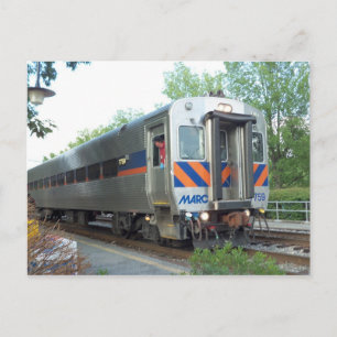Commuter Train Postcard