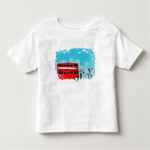 Commuters waiting at bus stop toddler T-Shirt