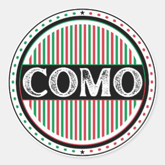 Como City Pride Emblem – Italian Identity Classic Round Sticker