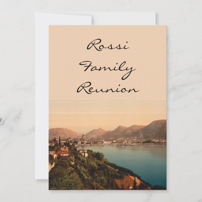 Como I, Lake Como, Lombardy, Italy Invitation (Front)