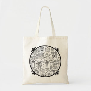 CoMo Preservation Line Drawings Tote Bag