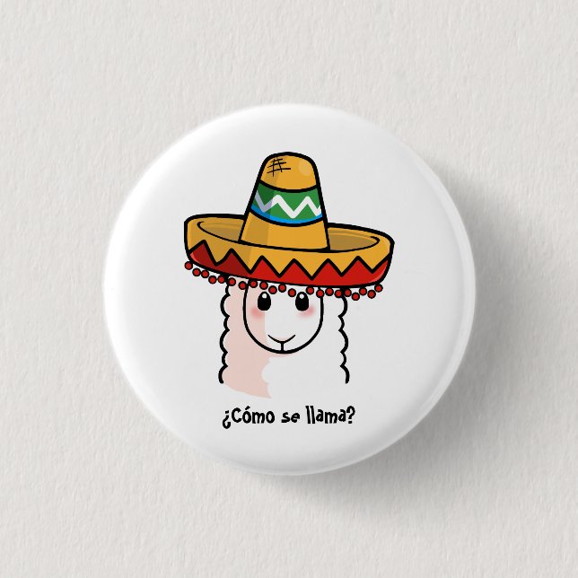 ¿Como se llama? 3 Cm Round Badge (Front)