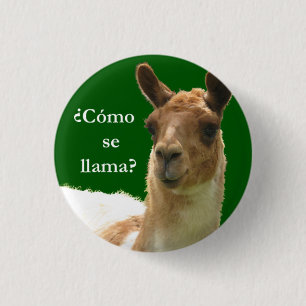 Cómo se llama? 3 cm round badge
