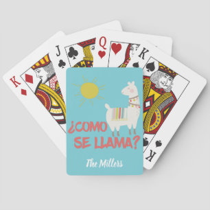 Como Se Llama Funny Spanish Pun Playing Cards