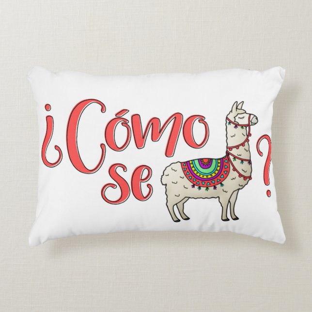¿Cómo se llama? Llama Pillow (Front)