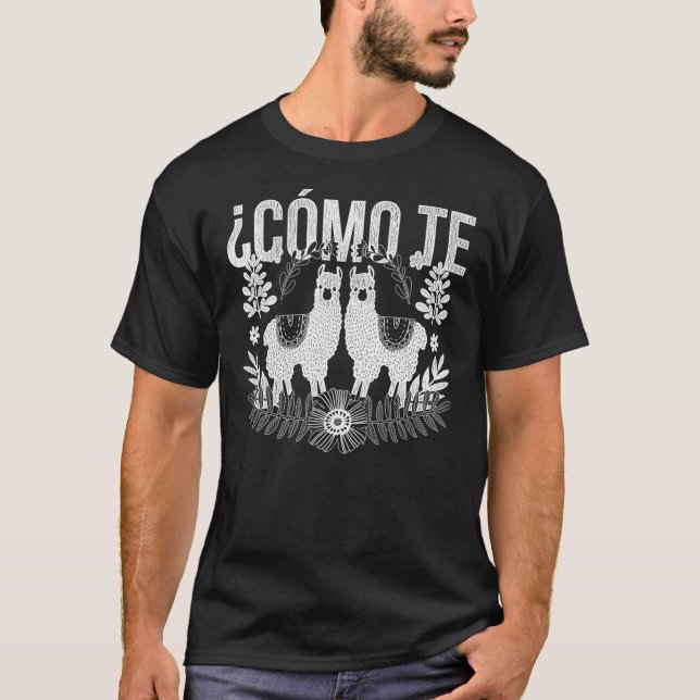 Como Te Llama Hobbie Llama Alpaca Classic T-Shirt  (Front)