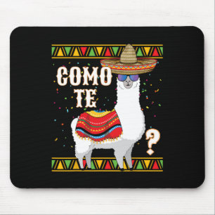 Como Te Llama Mexican Sombrero Funny Cinco De Mayo Mouse Pad