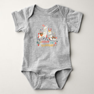 Como te Llamas. Funny Spanish Word Humour. Baby Bodysuit