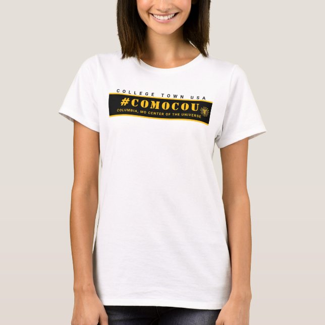 COMOCOU #COMOCOU gold-t  T-Shirt (Front)
