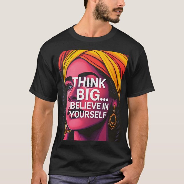 Comoda Playera With Beautiful Motivating Message T-Shirt (Front)