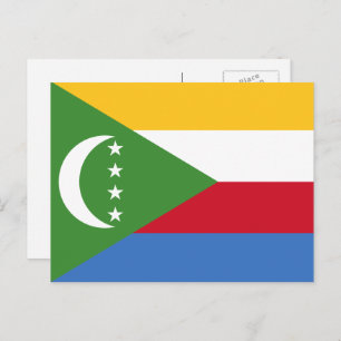 Comorian Flag, Flag of Comoros Postcard