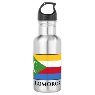Comoros Flag 532 Ml Water Bottle