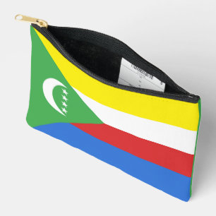 Comoros flag accessory pouch