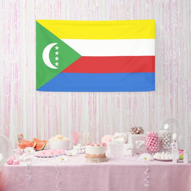 Comoros flag banner (Party)