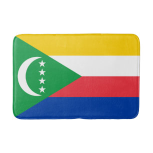 Comoros Flag Bath Mat