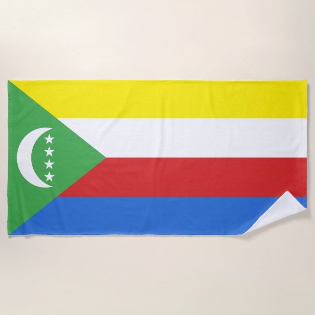 Comoros flag beach towel (Front)