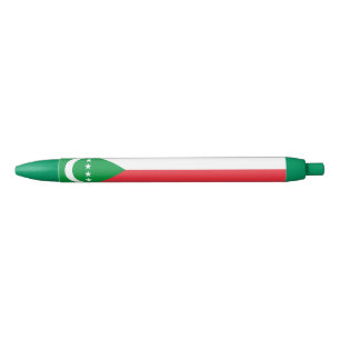 Comoros Flag Black Ink Pen