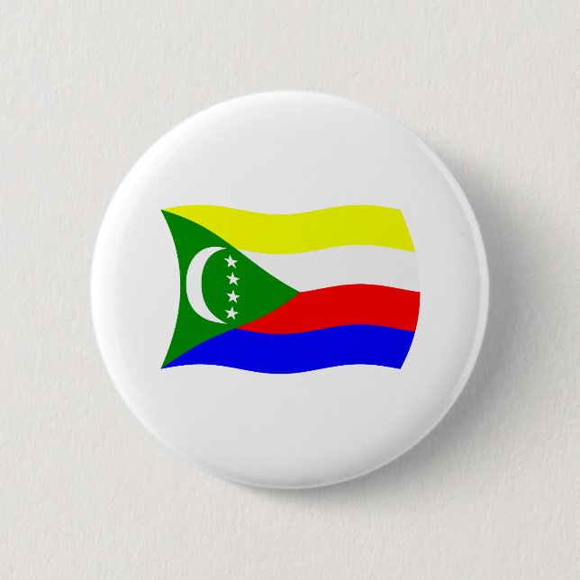 Comoros Flag Button (Front)