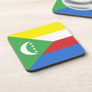 Comoros flag coaster