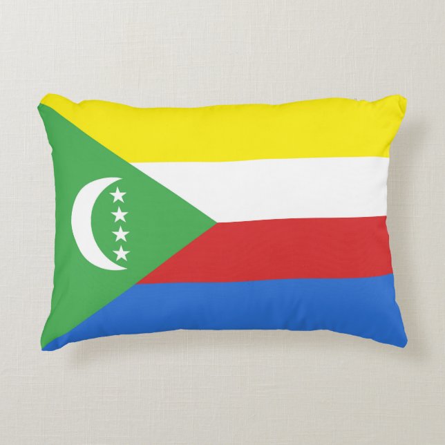 Comoros flag decorative cushion (Front)