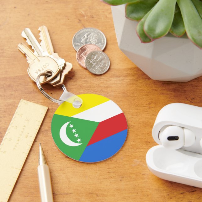 Comoros flag key ring (Desk)