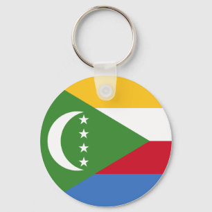 Comoros Flag Key Ring