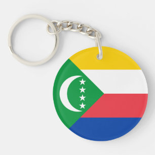 Comoros Flag Key Ring