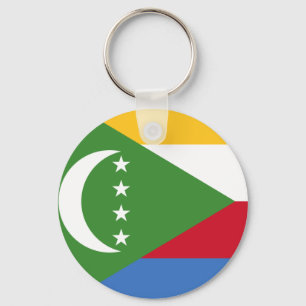 Comoros flag KM Key Ring