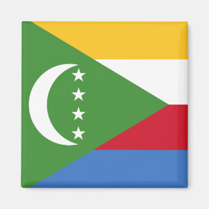 Comoros flag KM Magnet
