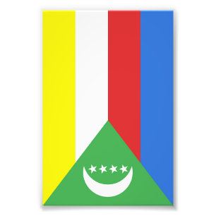 Comoros flag photo print