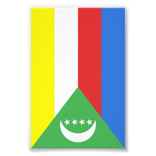 Comoros flag photo print (Front)