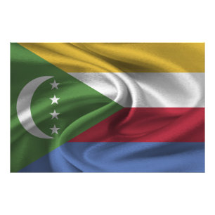 Comoros Flag Photo Print