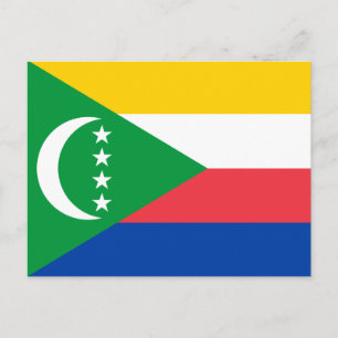 Comoros Flag Postcard
