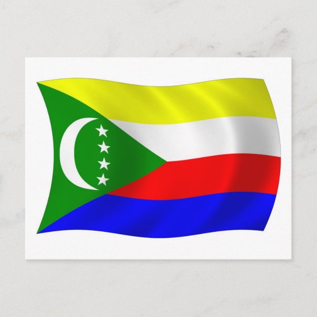Comoros Flag Postcard (Front)