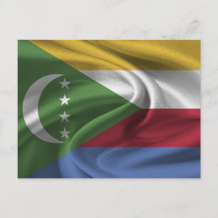 Comoros Flag Postcard