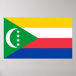 Comoros Flag Poster