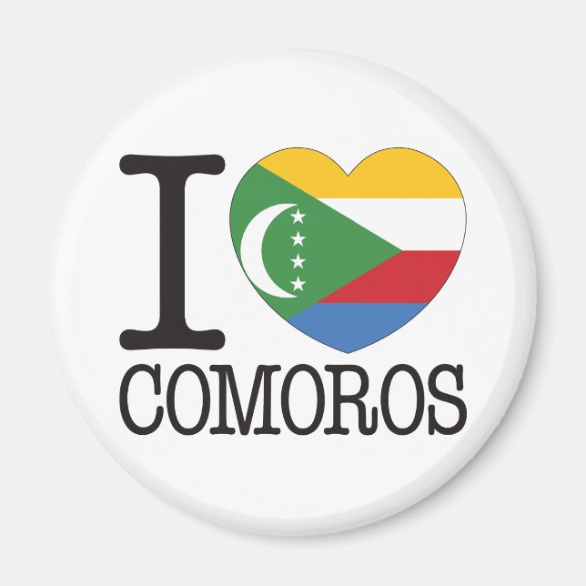 Comoros Love v2 Magnet (Front)
