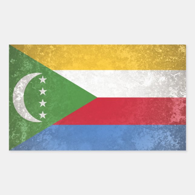 Comoros Rectangular Sticker (Front)