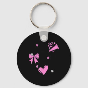 Comp Day Cheer Mum Retro Cheerleading Love Women G Key Ring